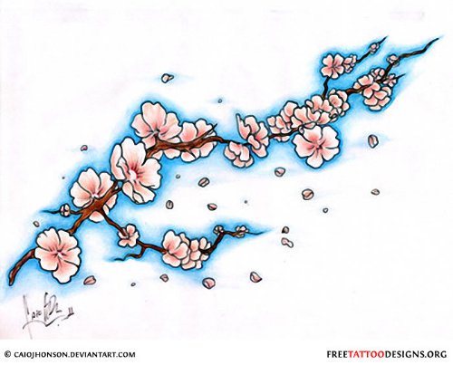 Cherry Blossom Tattoo Design Ideas